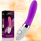 Lovetoy Alice 愛麗絲 5X5 香蕉G點大濕 G點按摩棒 USB充電 紫