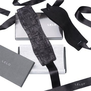 瑞典 LELO 絲綢系列 ETHEREA SILK CUFFS 緞帶編織手銬 (黑)
