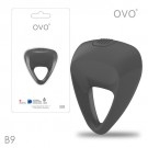 德國OVO-B9 前衛男性 矽膠靜音時尚震動環-鐵灰色