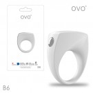 德國OVO-B6 前衛男性 矽膠靜音時尚震動環-白色